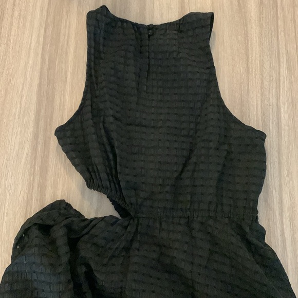 Anthropologie Maeve Side Cut Out Midi Dress in Black Size Medium - Picture 10 of 10